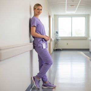 Clove Classic Core Nursing Unisex Sneakers Lavender Size-W10.5/M9 EUC